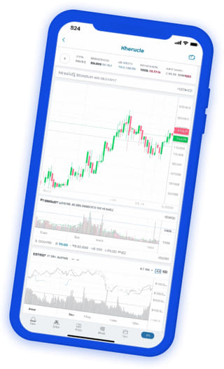 Panou de control live al portofoliului din aplicația de tranzacționare crypto Agonisură